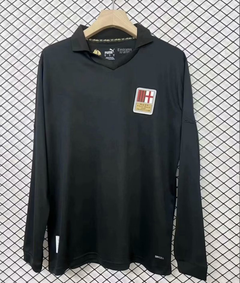 Long Sleeve 24/25 AC Milan 125th Anniversary Black Jersey